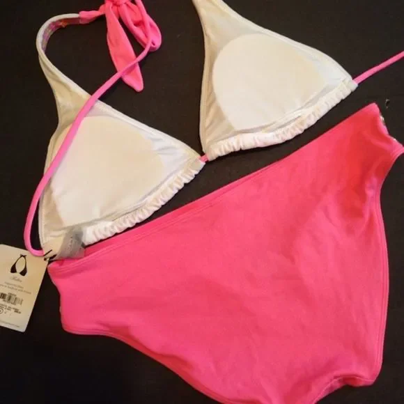 NWT Victoria's Secret Sequined triangle bikini S/M